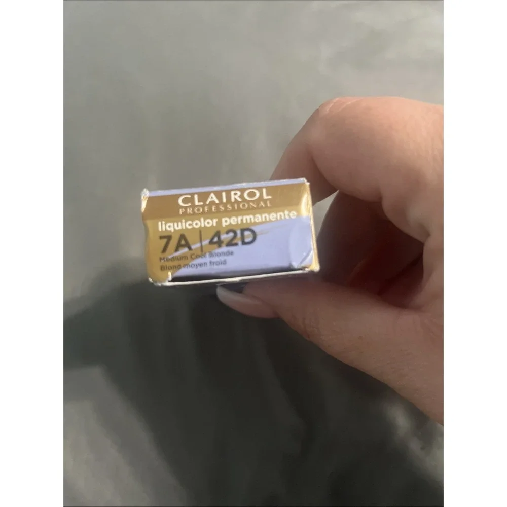 CLAIROL SOY 4 PLEX LIQUICOLOR 7A/42D‎ Permanent Liquid Hair Color ~ 2 fl oz